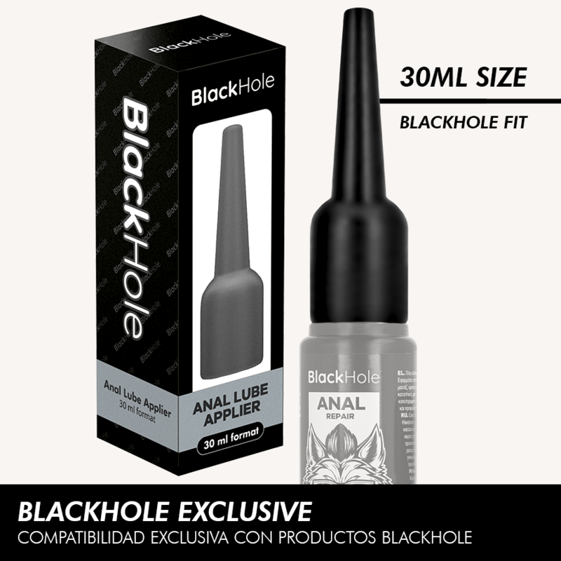BLACK HOLE Applicatore anale per lubrificante S