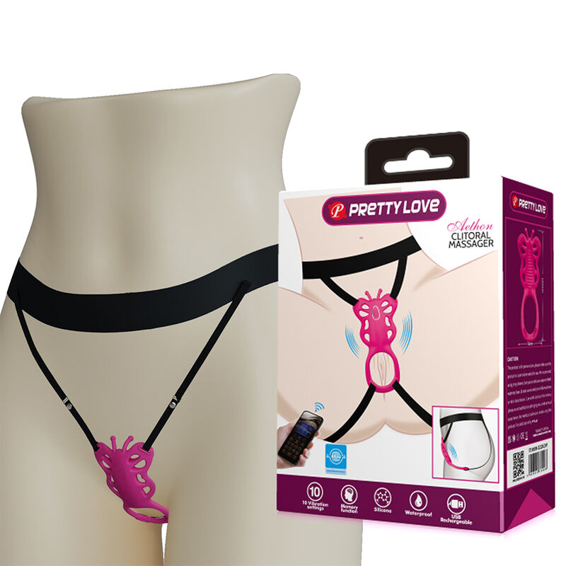 Pretty Love Butterfly stimolatore clitorideo con controllo tramite app, rosa