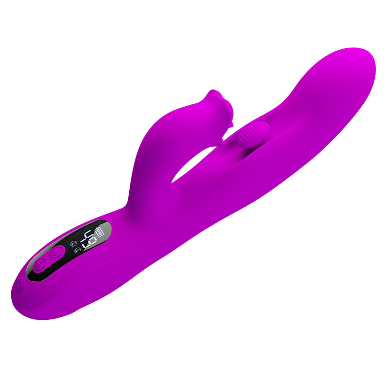 Pretty Love Yalanda vibratore rabbit con display LED, viola