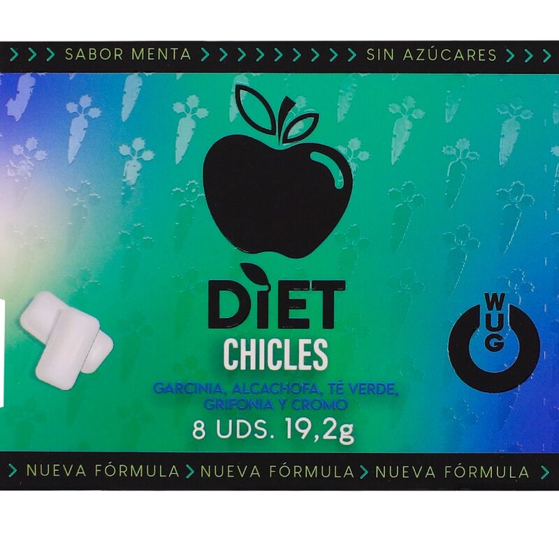WUG Diet integratore alimentare in gomme da masticare alla menta