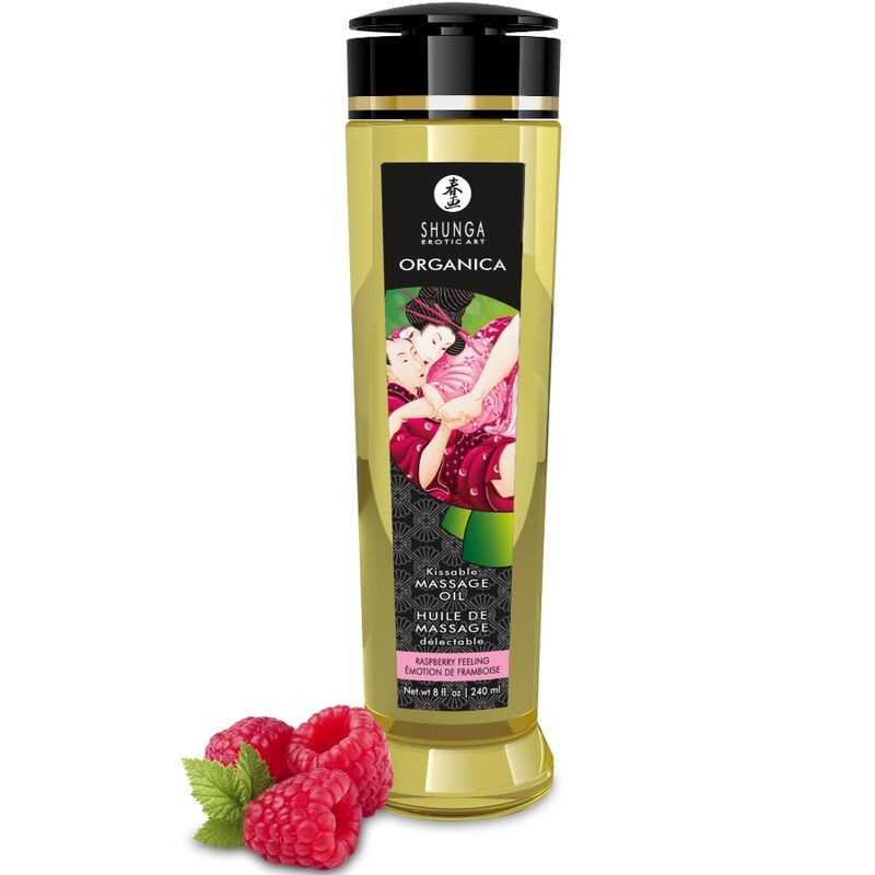 Olio da massaggio SHUNGA Raspberry Feeling, 240 ml