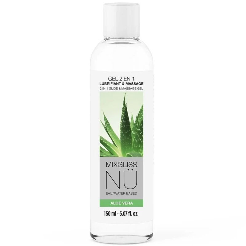 Mixgliss NÜ gel da massaggio e lubrificante all’aloe vera, 150 ml
