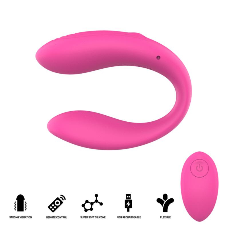 INTENSE Nora vibratore con telecomando, rosa