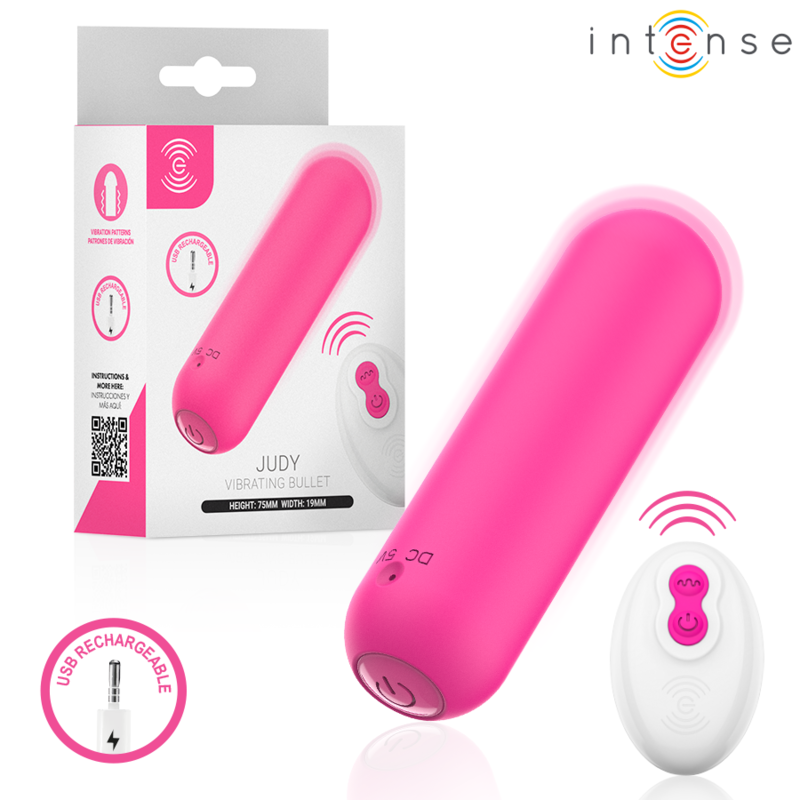 INTENSE Judy vibratore con telecomando, rosa