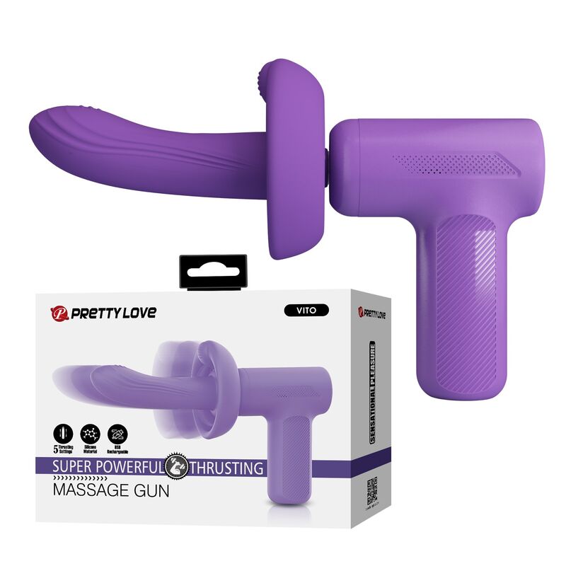 Stimolatore Pretty Love Vito con funzione a spinte, viola