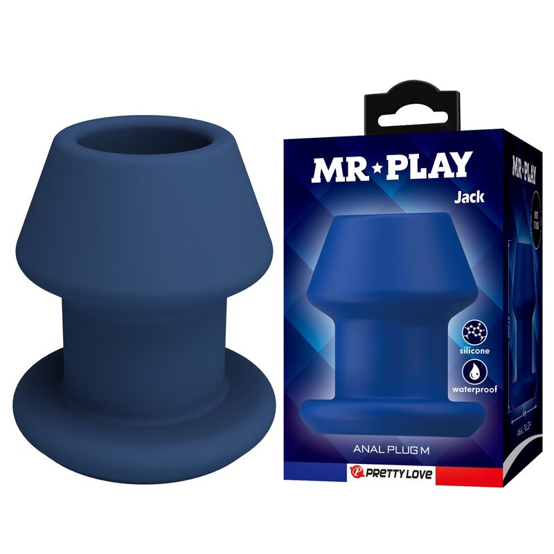 MR PLAY JACK plug anale in silicone, blu, taglia M