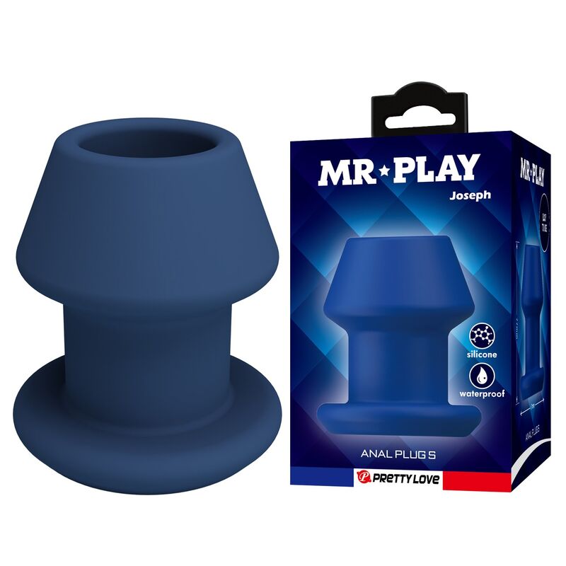 MR PLAY Jack plug anale in silicone, blu, misura S