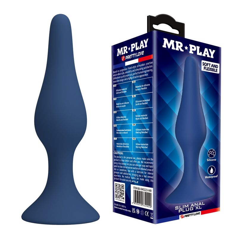 MR PLAY Tapered Analplug XL, blu