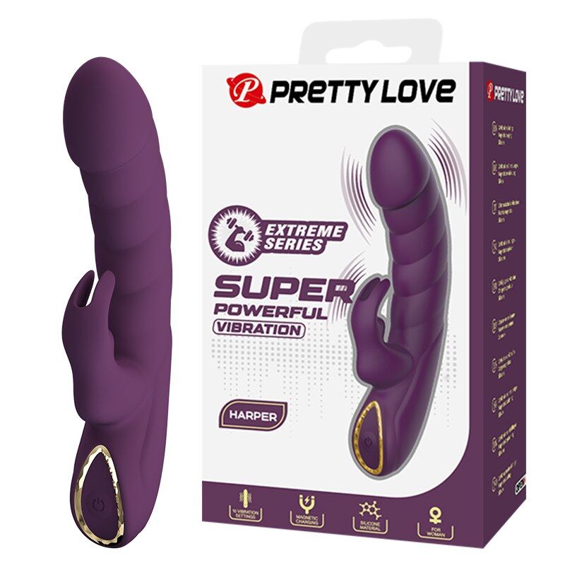 Pretty Love Harper, vibratore rabbit viola