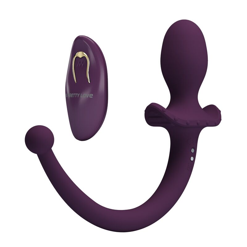 Plug anale Pretty Love Lioea con coda, telecomando e 12 modalità di vibrazione