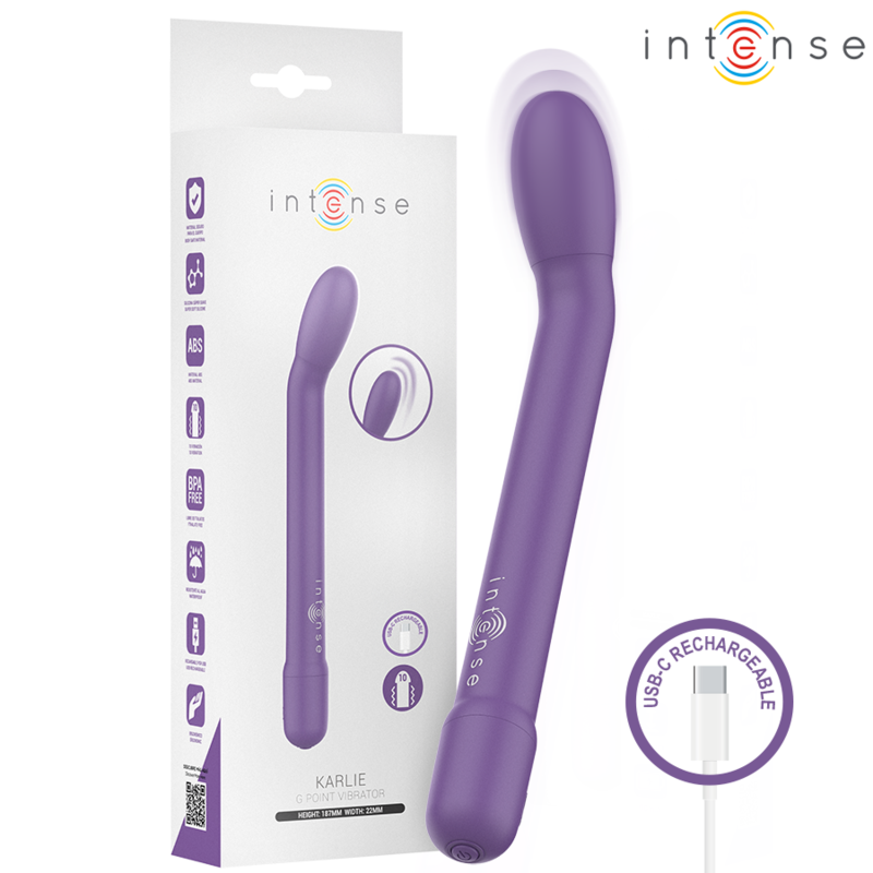 Stimolatore clitorideo INTENSE Karlie ricaricabile viola
