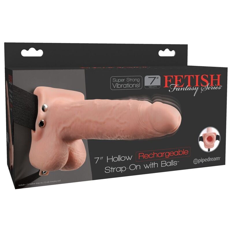 Strap on harness Fetish Fantasy Series con vibrazione, 17,8 cm