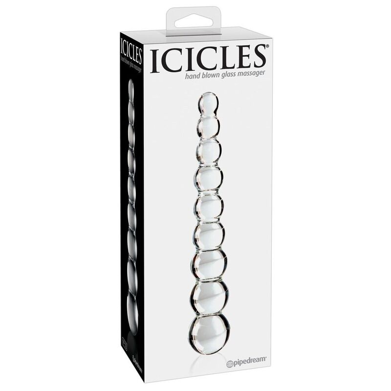 Dildo in vetro ICICLES N. 2, 22 cm