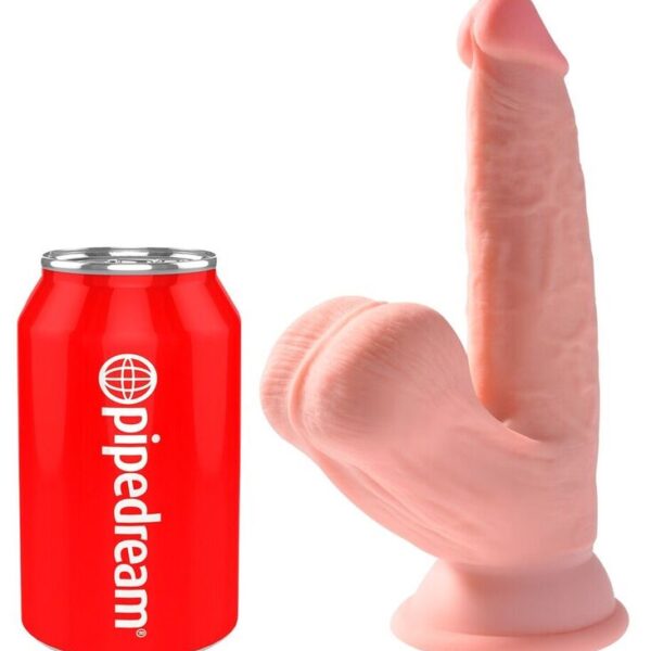 Dildo KING COCK PLUS con ventosa, 12,7 cm di lunghezza inseribile