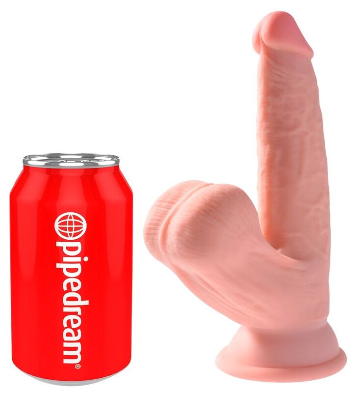 Dildo KING COCK PLUS con ventosa, 12,7 cm di lunghezza inseribile