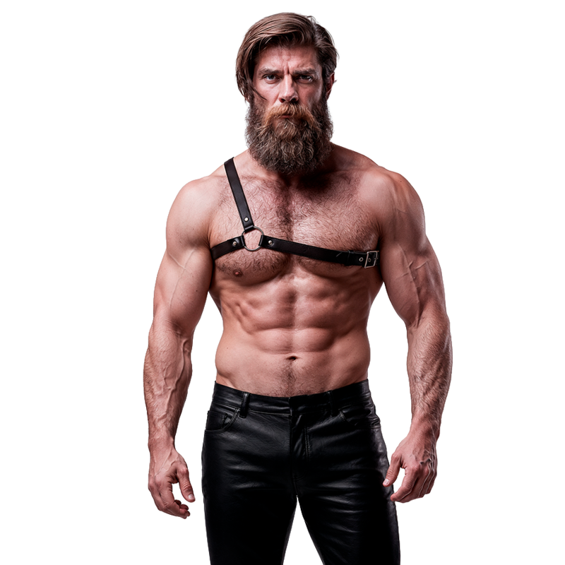 FETISH SUBMISSIVE ATTITUDE harness da uomo con fasce incrociate