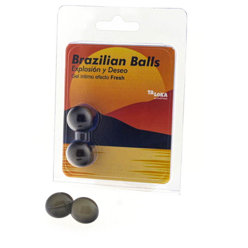 Palline da massaggio TALOKA con gel lubrificante rinfrescante, 2 pezzi