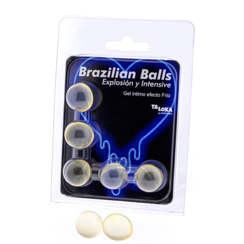Palline da massaggio TALOKA rinfrescanti con lubrificante, 5 pezzi