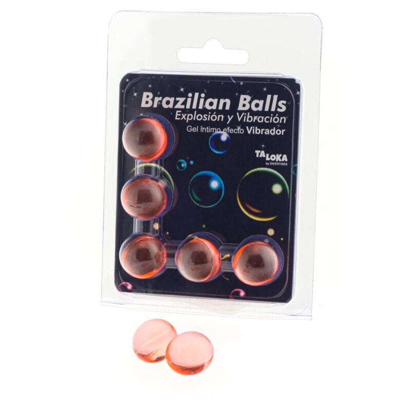 TALOKA gel lubrificante con effetto vibrante, 5 palline brasiliane
