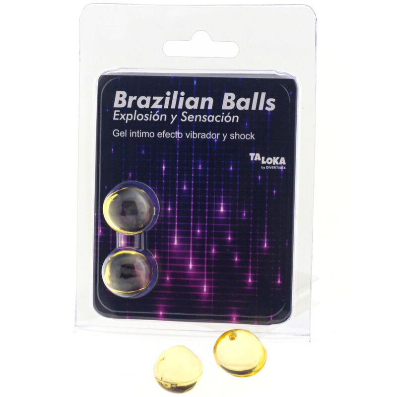 Perle lubrificanti TALOKA con effetto vibrante e shock, 2 pezzi