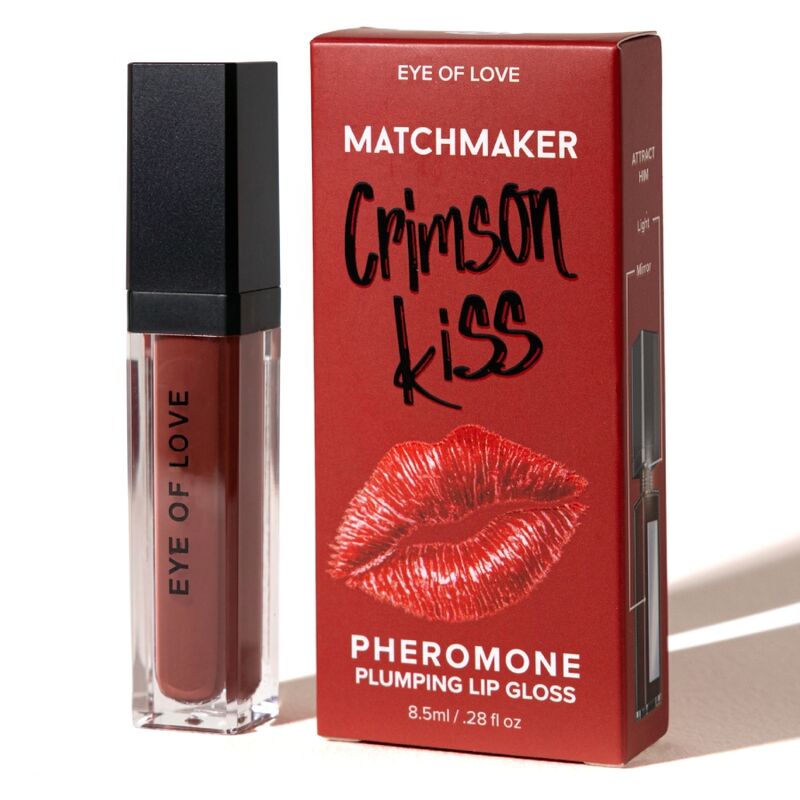 EYE OF LOVE Matchmaker Crimson Kiss Lipgloss, rosso