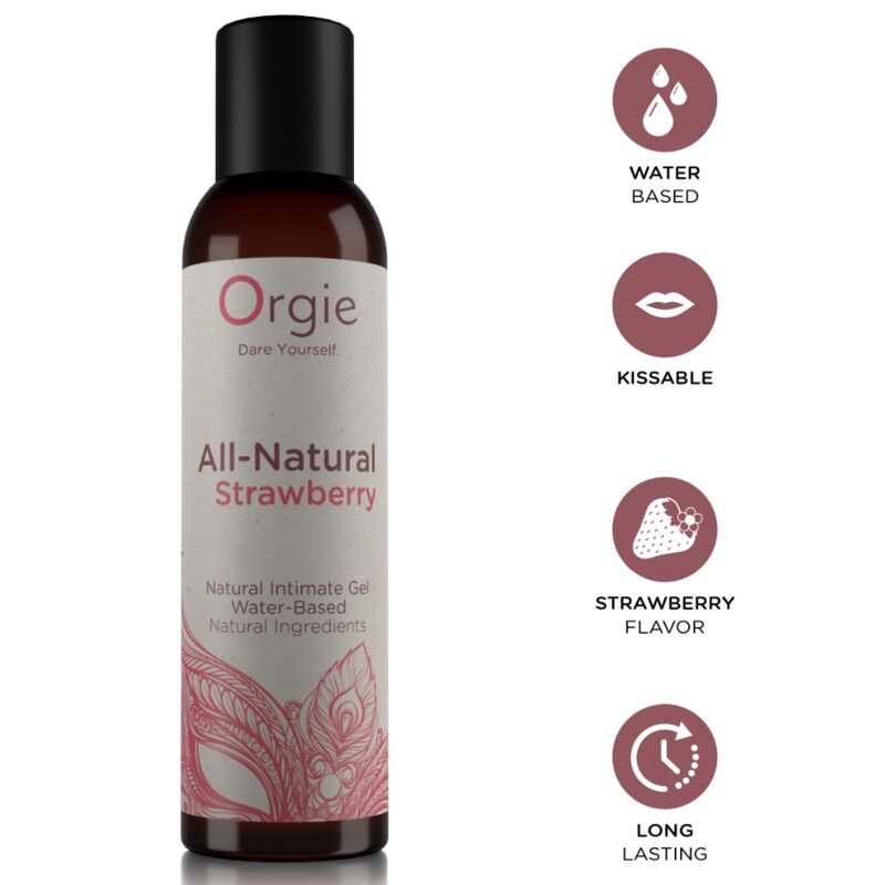 ORGIE Strawberry Kissable lubrificante a base d’acqua, 150 ml