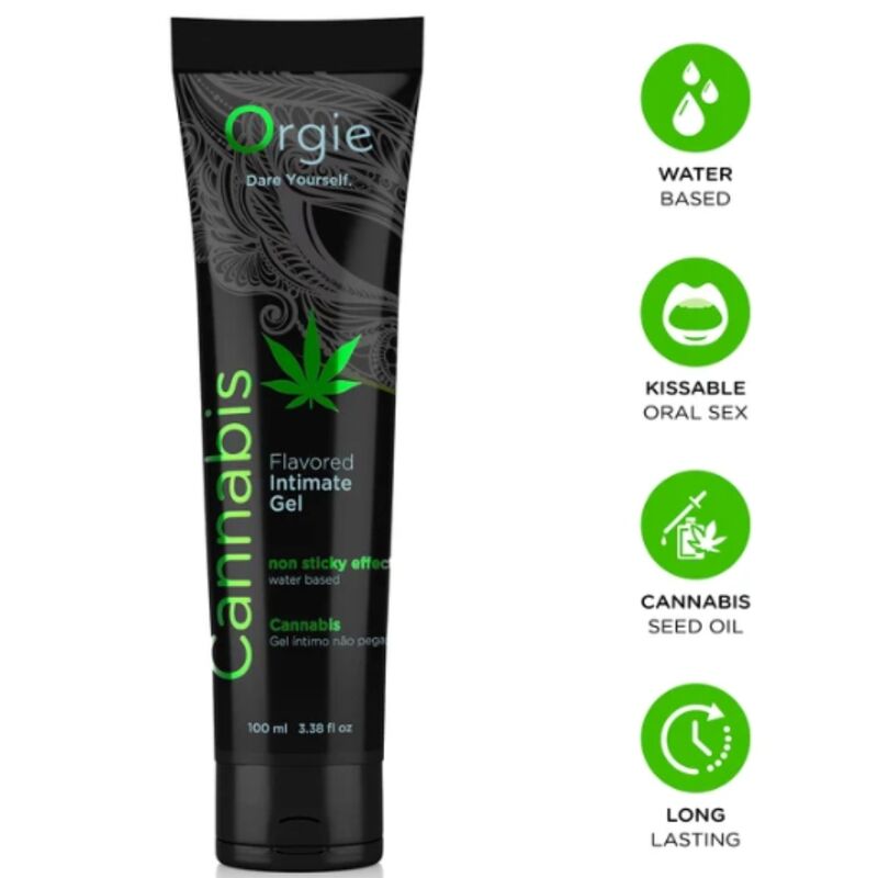 ORGIE Cannabis Kissable lubrificante a base d’acqua, 100 ml