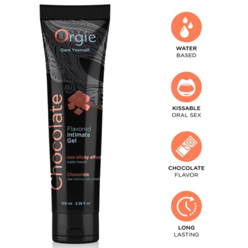 ORGIE Chocolate Kissable lubrificante a base d’acqua al cioccolato, 100 ml