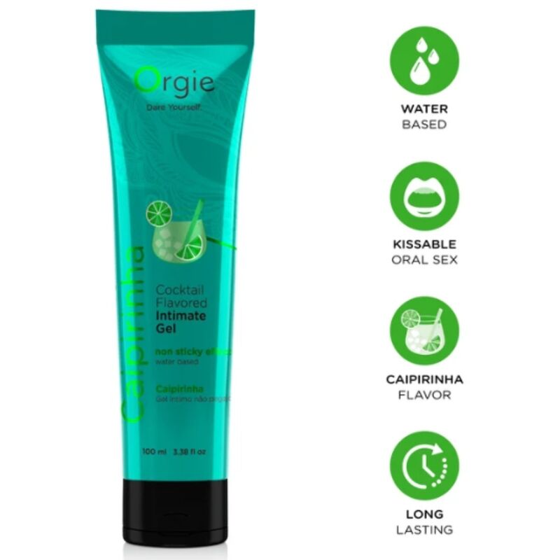 Gel lubrificante ORGIE al gusto Caipirinha a base d’acqua, 100 ml