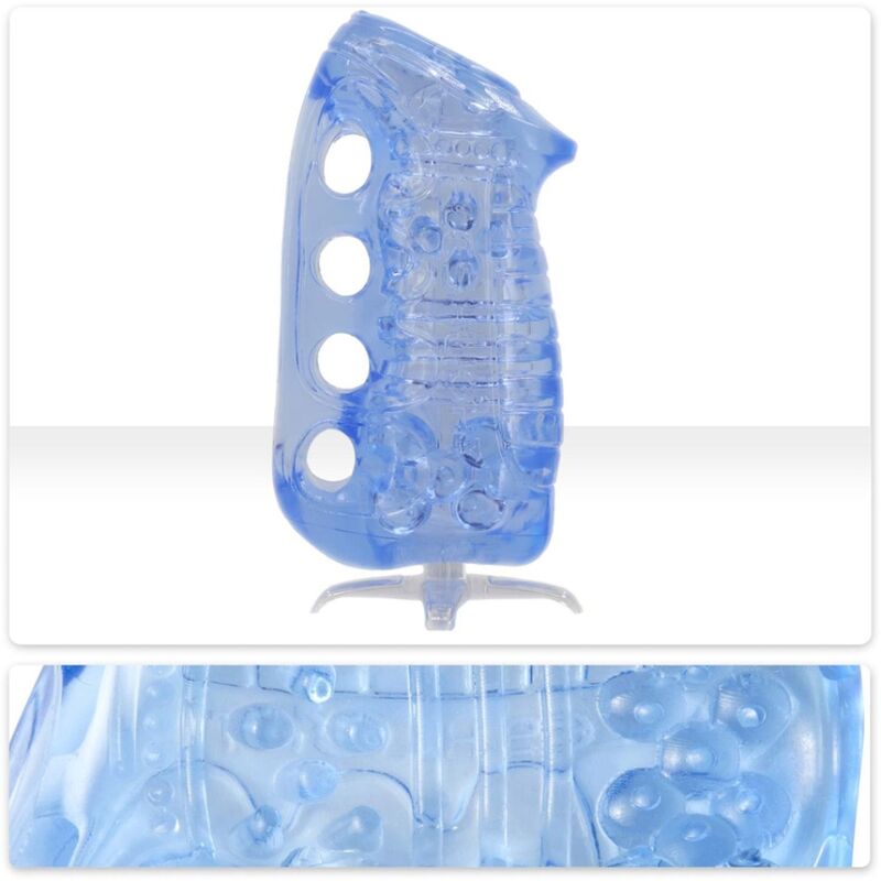 Fleshlight Fleshskins Grip Blue Ice Masturbatore Manuale Per Uomo Blu