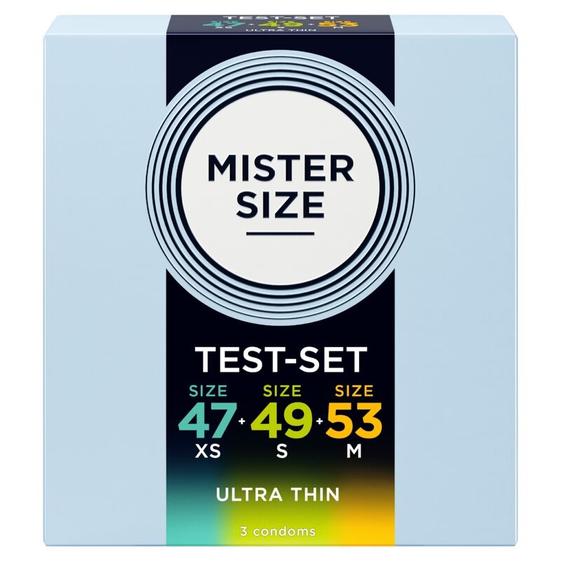 Preservativi MISTER SIZE confezione prova da 47, 49 e 53 mm