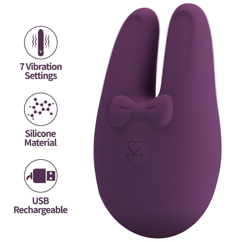 Vibratore per clitoride ROMANCE Bunny con 7 modalità di vibrazione
