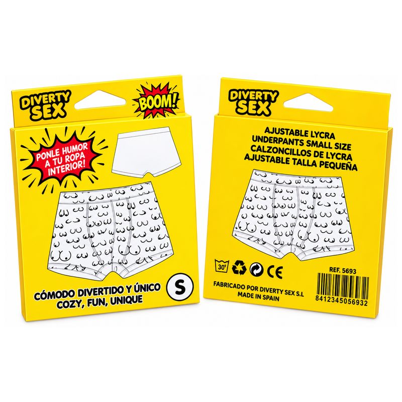 DIABLO PICANTE boxer sexy con stampa sul cavallo, taglia S