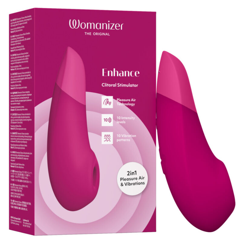 Womanizer Enhance stimolatore ad aria con vibrazioni, rosa