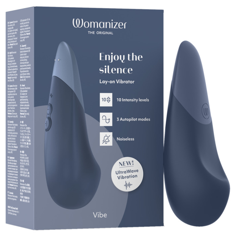 Womanizer Vibe Lay On vibratore, blu scuro