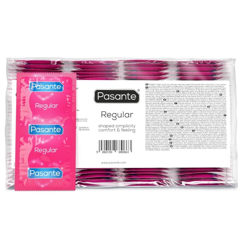 Preservativi standard Pasante Regular, 144 pezzi