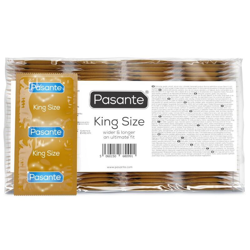 Preservativi grandi PASANTE King Size, 144 pezzi