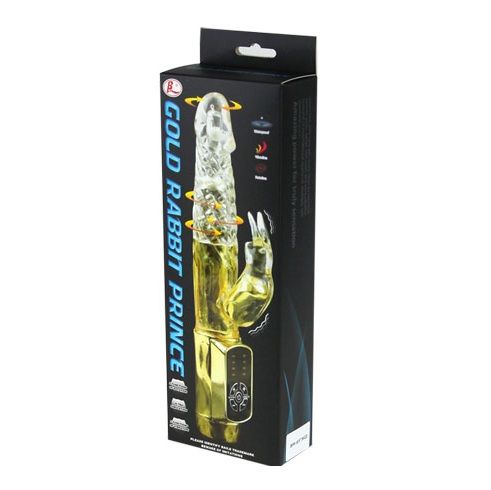 BAILE Gold Prince vibratore rabbit rotante