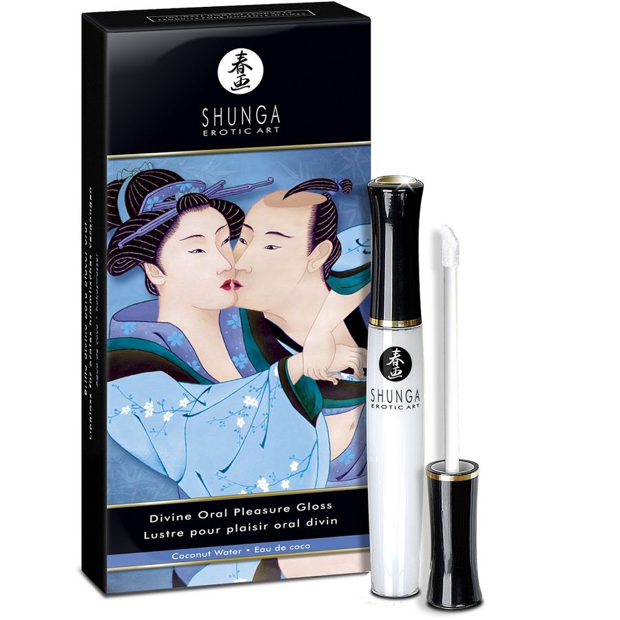 Gloss lubrificante orale con effetto caldo e freddo al gusto di cocco SHUNGA