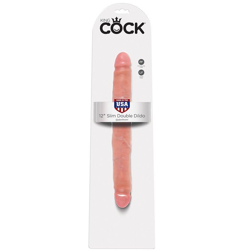 KING COCK Slim Double dildo doppio 30 cm