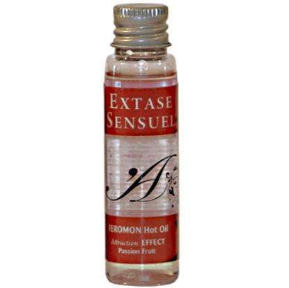 Olio da massaggio Extase Sensual con effetto caldo, frutto della passione, 35 ml