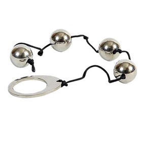 METAL HARD catena anale con 4 sfere in metallo