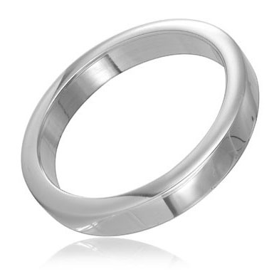 METAL HARD anello per pene in acciaio chirurgico, 4,5 cm