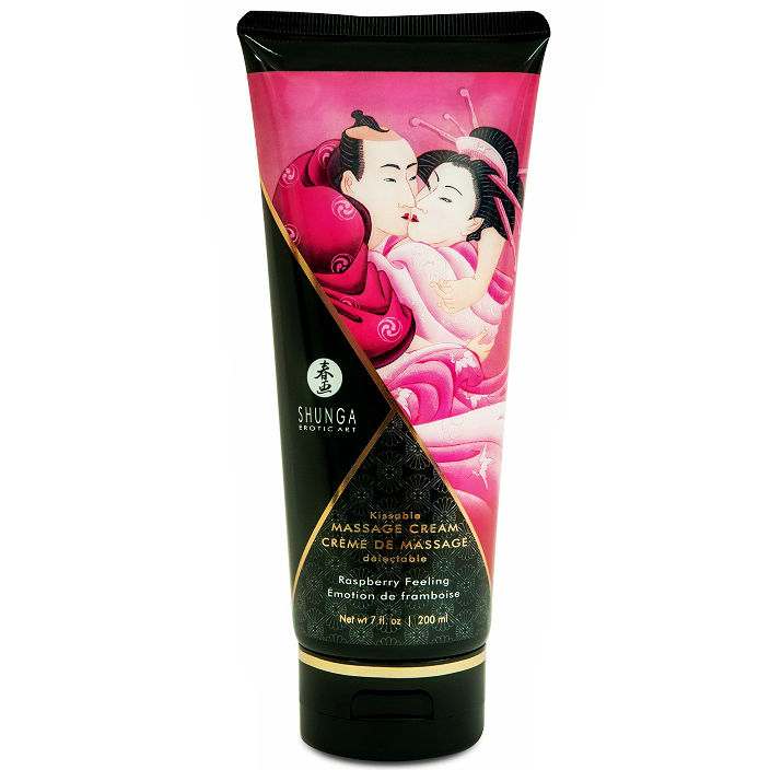 Crema da massaggio Shunga al lampone, 200 ml