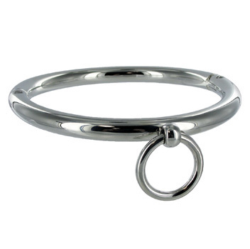 Collare BDSM METAL HARD con anello a O