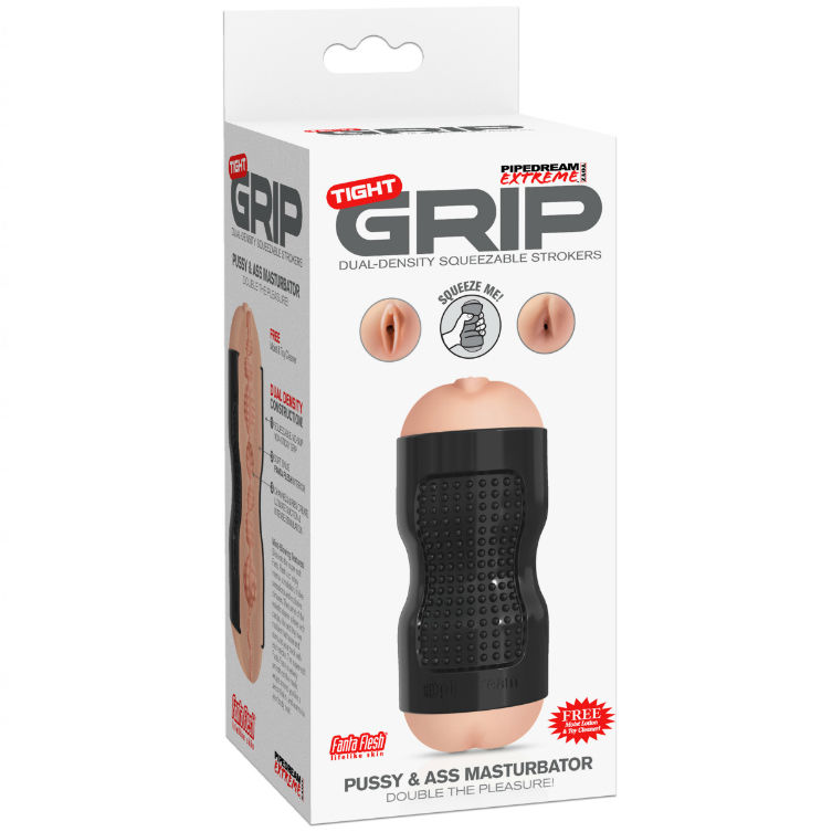 Masturbatore doppio EXTREME TOYZ Pipedram per uso vaginale e anale