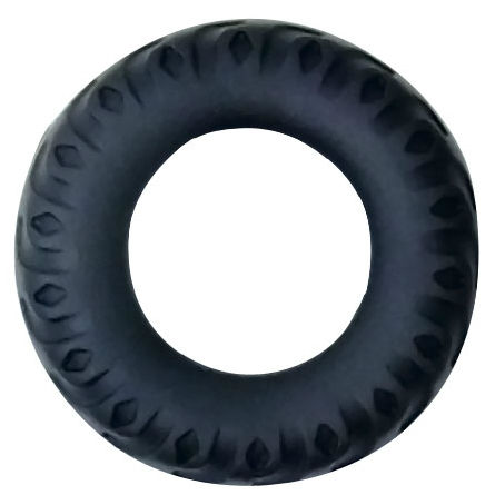 BAILE Titan anello fallico senza vibrazione, nero e verde