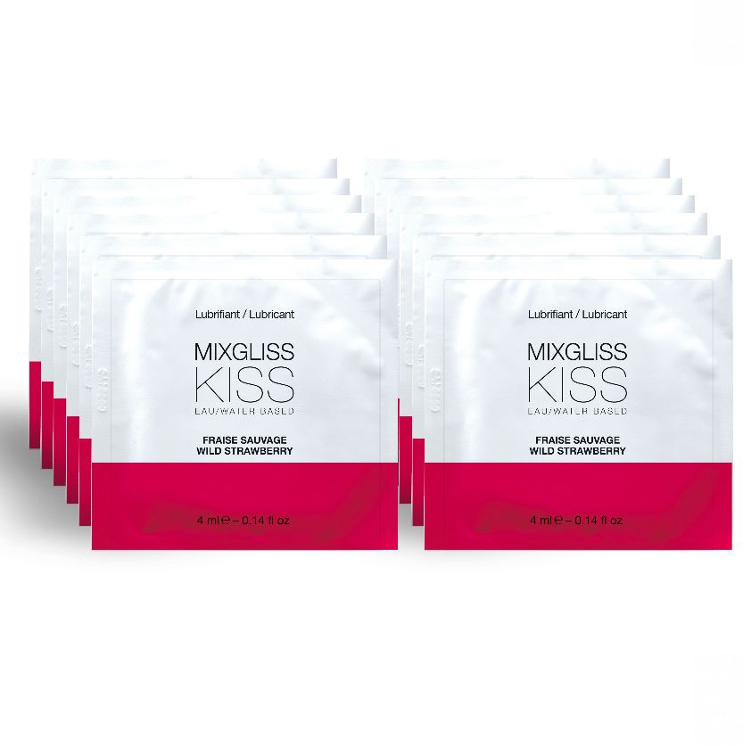 MIXGLISS lubrificante al gusto di fragola, 12 monodosi