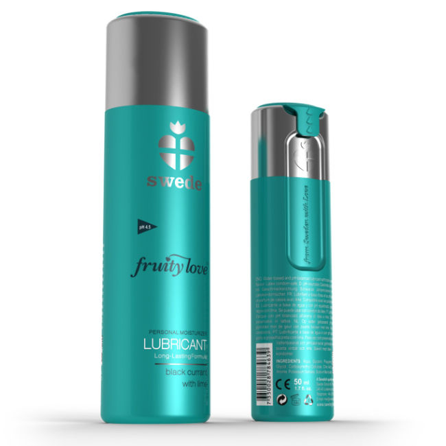 SWEDE Fruity Love lubrificante aromatizzato al ribes nero e lime, 50 ml