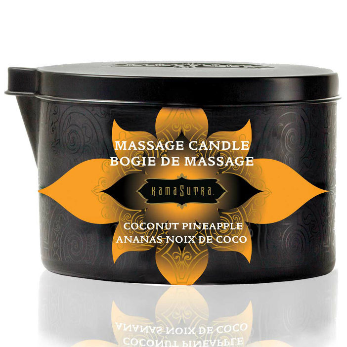 Candela da massaggio KamaSutra al cocco e ananas, 170 g
